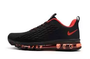 nike air max 2017 flyknit  hommes femmes vapormax fish scale black inside red